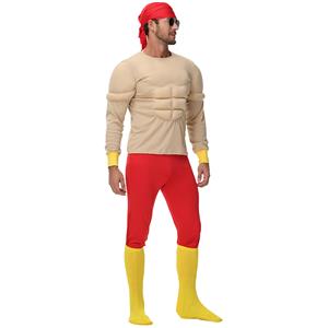 Men's Muscle Print Halloween Cosplay Costume N23764