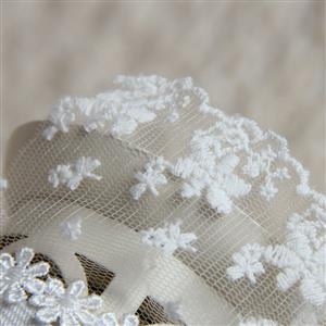 Noble White Lace Wedding Party Mask MS12975