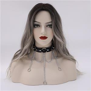 O-shaped Personalized Leather Choker Collar Necklaces Women Leather Choker Necklace For Women J23420