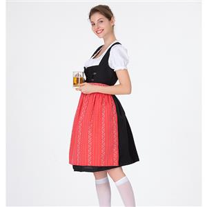 Traditional Bavarian Beer Girl Role Play Dress Adult Oktoberfest Costume N18311