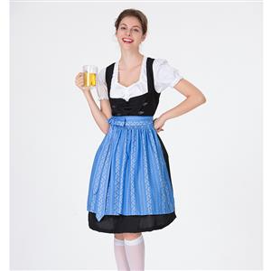 Traditional Bavarian Beer Girl Role Play Dress Adult Oktoberfest Costume N18312