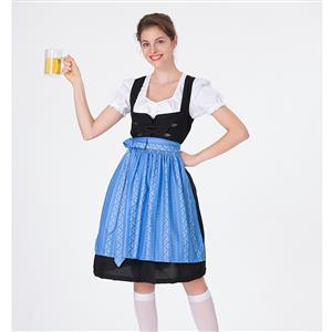 Traditional Bavarian Beer Girl Role Play Dress Adult Oktoberfest Costume N18312