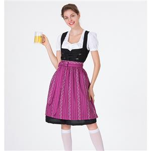 Traditional Bavarian Beer Girl Role Play Dress Adult Oktoberfest Costume N18313