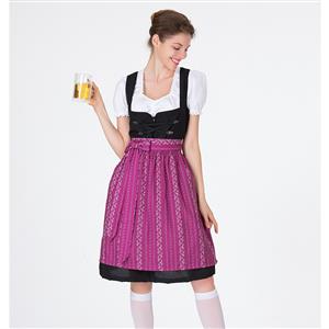Traditional Bavarian Beer Girl Role Play Dress Adult Oktoberfest Costume N18313