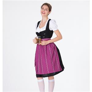 Traditional Bavarian Beer Girl Role Play Dress Adult Oktoberfest Costume N18313