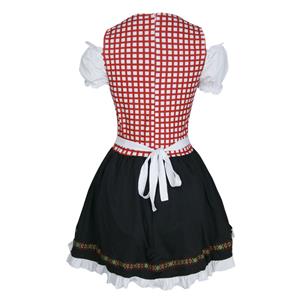 Sexy Off-shoulder Bavarian Beer Girl Role Play Mini Dress Adult Oktoberfest Costume N19562