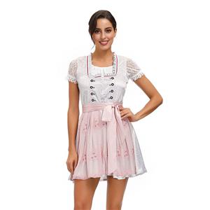 Traditional Women's Oktoberfest Dirndl Dress Bavarian Beer Girl Adult Cosplay Costume N20587