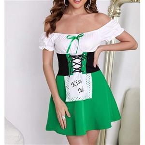 Oktoberfest Cheer Costume, Women's Beer Girl Costume, Bavarian Beer Girl Costume, Traditional Bavarian Girl Costume, Oktoberfest Fraulein Dress Costume, Sexy French Maid Cosplay Costume, Sexy Fren Maid Anime Dress, #N21878