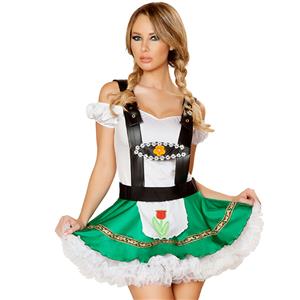 German Oktoberfest Beer Wench Costume, Fancy Beer Girl Costume, Milk Maid Costume, Halloween Costume, #N11905