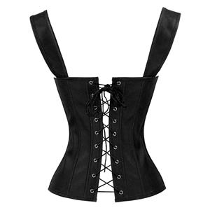 Punk Faux Lace Up Vest Corset N12306