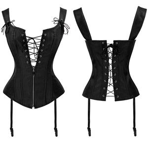 Punk Faux Lace Up Vest Corset N12306