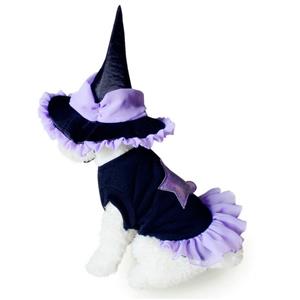 Dog Witch Costume, Pet Dressing up Party Clothing, Dog's Clothes, Pet Cosplay Costume, #N12401