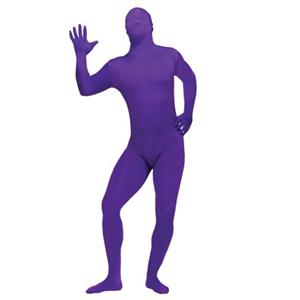 Purple Invisible Costume for Mens, Invisible Man Cosplay Costume, Mens Purple Bodysuit Costume, Halloween Party Outfit, Disappearing Man Costume, Purple Halloween Costume, #N15654