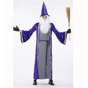 Premier Dark Sorcerer Costume, Premier Dark Sorcerer Adult Costume, Dark Sorcerer Adult Costume, Wizard Adult Costume, Wizard Costume for Men, #N14761