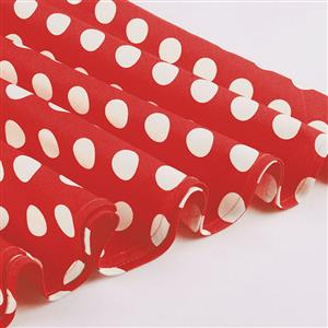 Sexy Red Vintage Strappy Polka Dot Printed Swing Summer Day Dress N22986