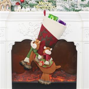 Christmas Reindeer Stocking Eve Dinner Party Tree Decoration XT19909