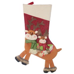 Christmas Reindeer Stocking Eve Dinner Party Tree Decoration XT19909