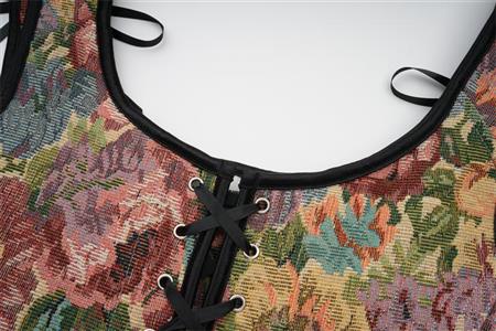 Bustier Tops for Women Renaissance Floral Lace Up Bodyshaper Corset ? N23741