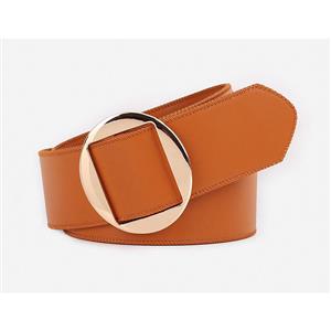 Retro Croci Women's Fashion All-match Copper Coin Jeans Thin Belt N18138