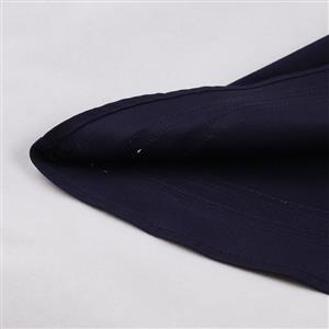Retro Double-breasted Striped Trim Cotton High Waist Mini Swing Skirt N20128