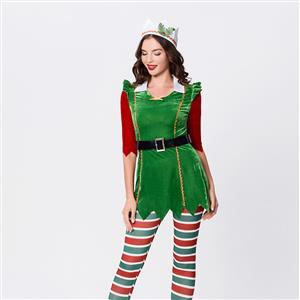 Cool Multi-colored Santa Baby Velvet Holiday Dress XT22527