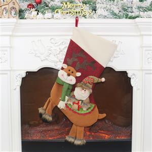 Lovely Santa Claus Christmas Stocking, Christmas Tree Stocking Shop Window Decorations, Cute Christmas Tree Toys, Christmas Tree Party Decorations, Christmas Eve Stocking Dinner Party Accessories, Lovely Christmas Eve Party Decorations, Merry Christmas Stocking Decoration, #XT19910