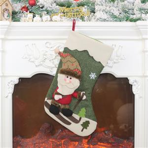 Christmas Stocking Santa Claus Eve Dinner Party Tree Decoration Accessory XT19913