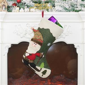 Christmas Stocking Santa Claus Eve Dinner Party Tree Decoration Accessory XT19913