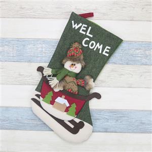 Snowman Stocking Gift Bag Christmas Eve Dinner Party Tree Decoration Accessory XT19916