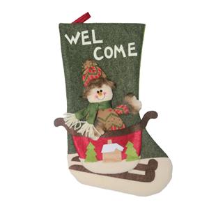 Snowman Stocking Gift Bag Christmas Eve Dinner Party Tree Decoration Accessory XT19916