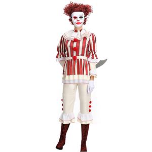 Women's Harlequin Scary Clown Cosplay Halloween Costume N19137