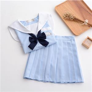 2Pcs Cute JK Academy Uniform Sets Schoolgirl Halloween Cosplay Costume N20612