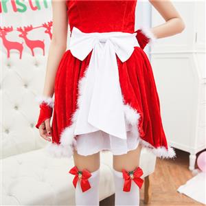 Women's Adult Santa Mini Dress Christmas Costume XT15258