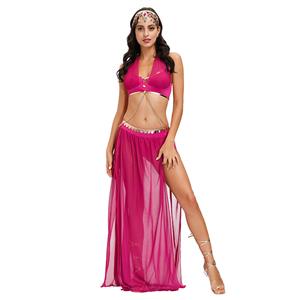 Sexy Womens Adult Belly Dance Bra and Chiffon Skirts Dancing Outfit Carnival Costume N20599