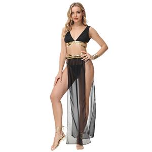 Sexy Belly Dance Bra and Long Skirt Adult Bollywood Performance Dancing Carnival Costume N21632