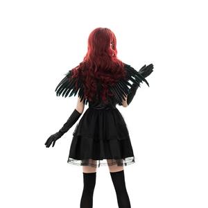 Sexy Naughty Terrifying Sleeveless Black Angel Cosplay Costume N22576