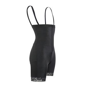 Sexy Black Open-bust Front Zipper Underwear Slimming Body Shaper Shapewear PT20866