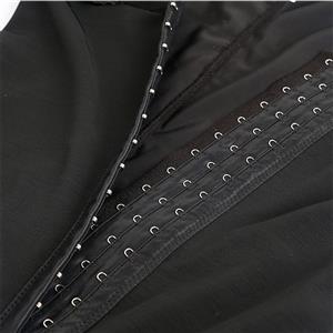 Sexy Black Low Cut One-piece Bodysuit Breasted Slimmer Shapewear N20868