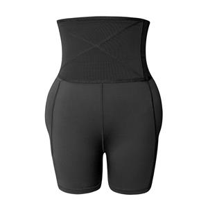 Sexy Black Boxer Shorts Elastic Slimming Seamless Panties Waist Sealing Shaping Belly Pants PT20388