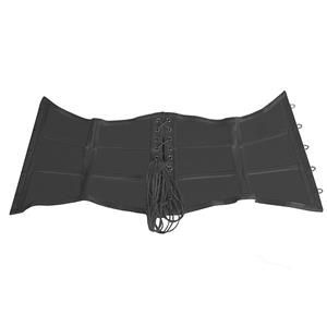 Retro Black Busk Closure 16 Steel bones Outside Corset N22568