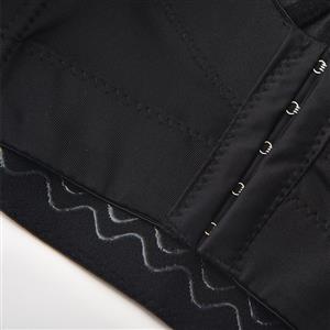 Sexy Black Spaghetti Straps Diamond Tassel Chain Bustier Bra Corset Clubwear Crop Top N22635