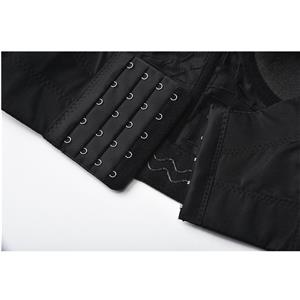 Sexy Black Tube Beading B Cup Spaghetti Straps Bustier Bra Clubwear Crop Top N20958