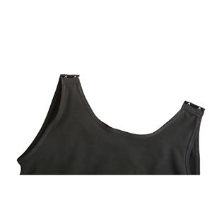 Sexy Black V Neck Breasted Body Shaper Bustiers Elastic Slimming Bodysuit N20867
