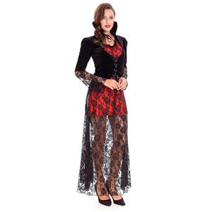 Sexy Black Vidow Vampire Costume N14620