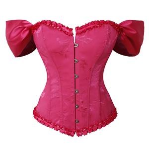 Outerwear Corset for Women, Fashion Body Shaper, Cheap Shapewear Corset, Womens Bustier Top, Jacquard Plastic Boned Corset, Sexy Gothic Corset for Women, Sexy Jacquard bodyshaper, #N237861