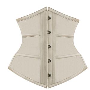 Retro Champagne Busk Closure 16 Steel bones Outside Corset N22569