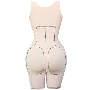 Sexy Complexion Front Zipper Closure Shapewear Elastic Body Shaper Sport Bodysuit N20401