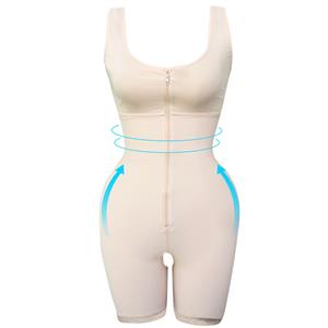 Sexy Complexion Front Zipper Closure Shapewear Elastic Body Shaper Sport Bodysuit N20401