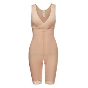 Sexy Complexion V Neck Bodysuit Zipper Shapewear Elastic Breasted Slimming Shapewear N20403