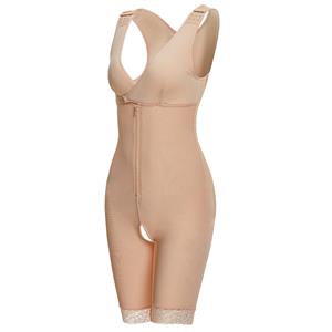 Sexy Complexion V Neck Bodysuit Zipper Shapewear Elastic Breasted Slimming Shapewear N20403